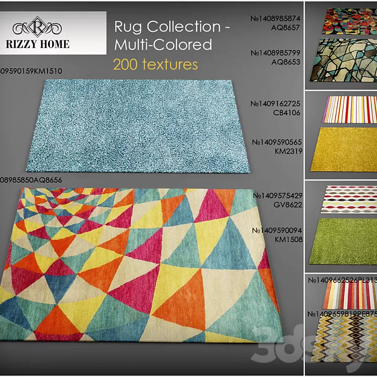 Rizzy Home rugs – Multi-colored 3D Model