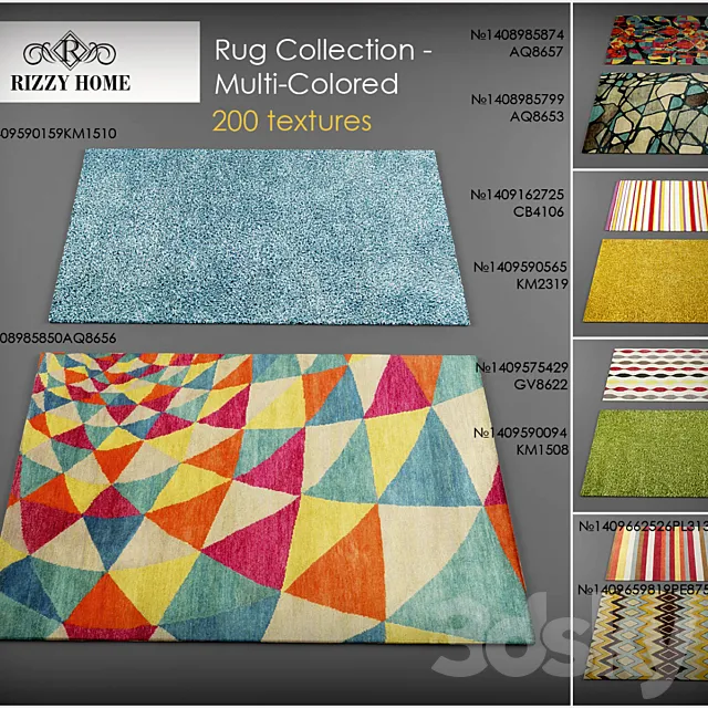 Rizzy Home rugs - Multi-colored 3DModel