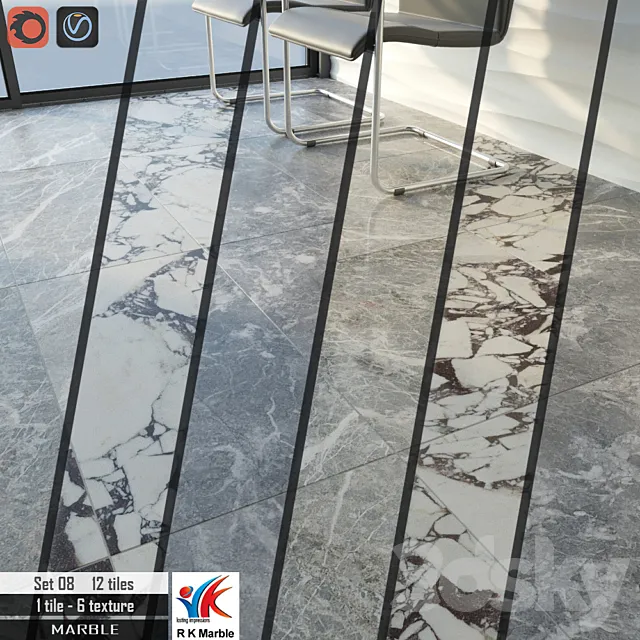 RK Marble Set 08 3D Model