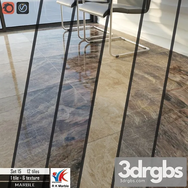 Rk marble set 15 3D Model Free