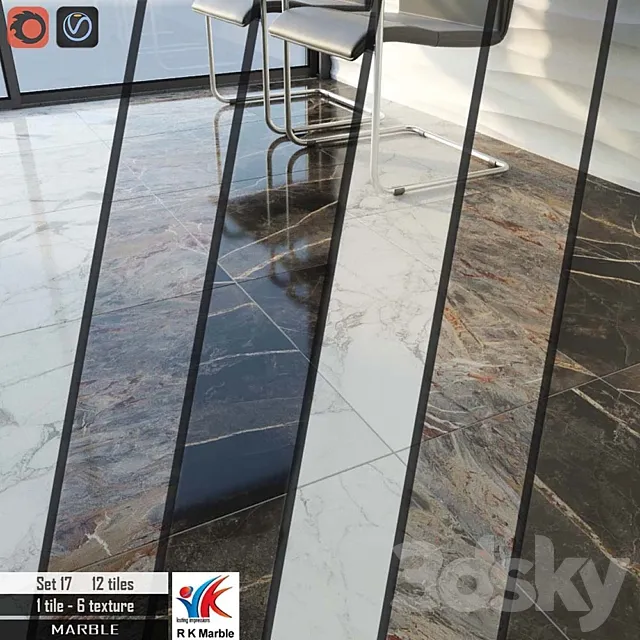 RK Marble Set 17 3D Model