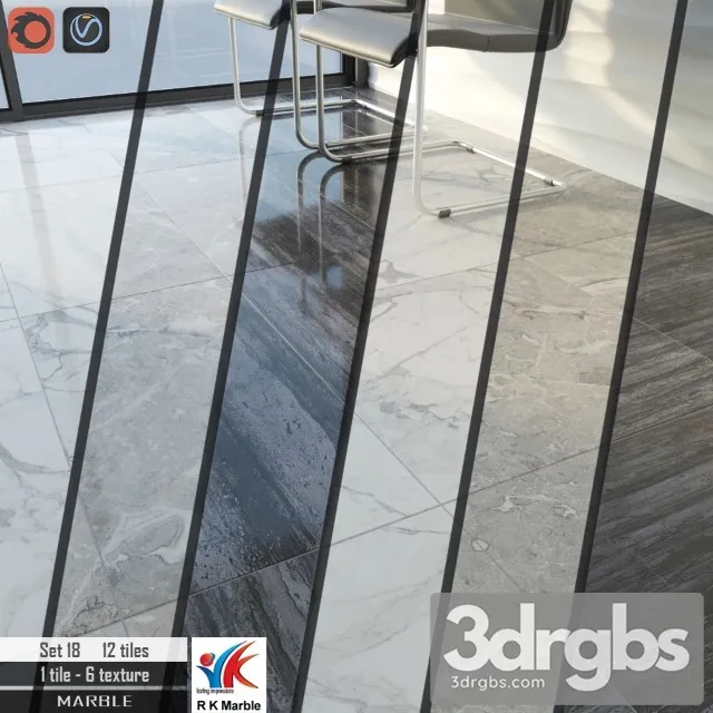 RK Marble Set 18 3D Model Free