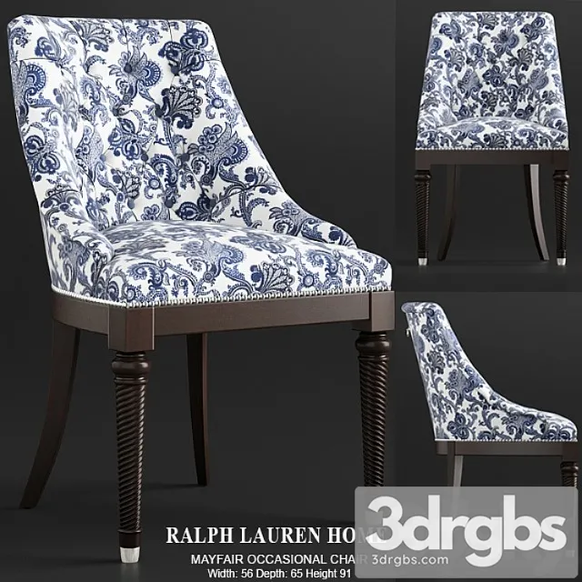 Rlh Mayfair Occasional Chair 1 3D Model Free