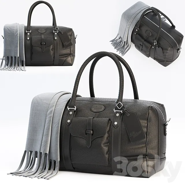 RMWilliams Signature Overnight Bag Whiskey 3D Model