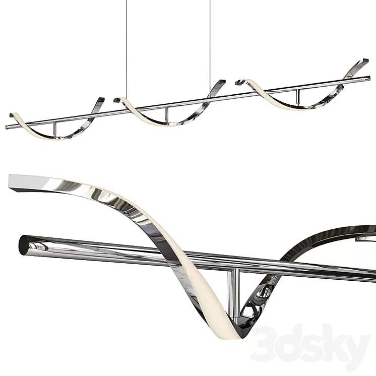 Rna rings chrome 3D Model Free