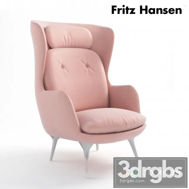 Ro Fritz Hansen Armchair 3D Model Free