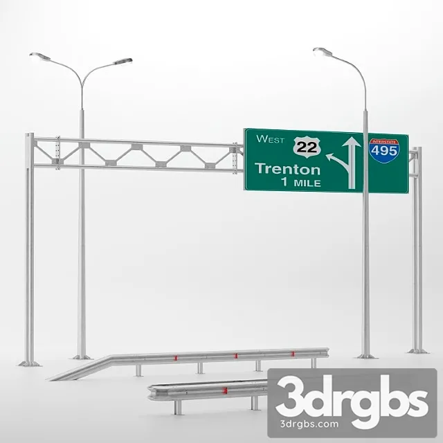 Road Kit 2 3D Model Download
