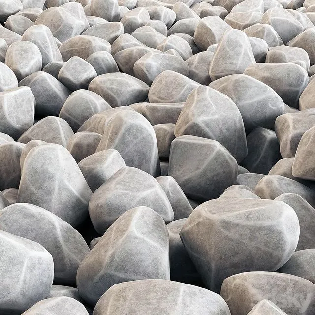 Road pebble 3D Model