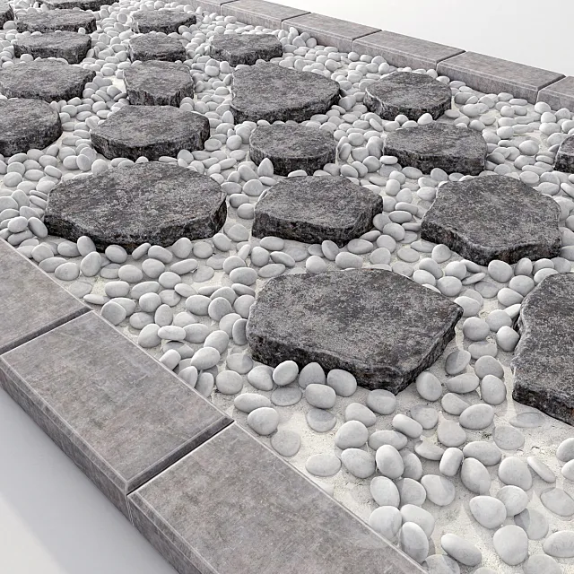Road stone 3D Model