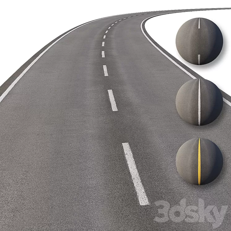 Road with markings