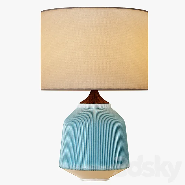 Roar + Rabbit Ripple Ceramic Table Lamp 3D Model