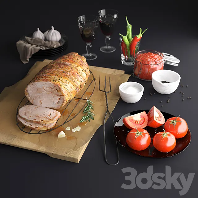 Roast Pork 3DModel