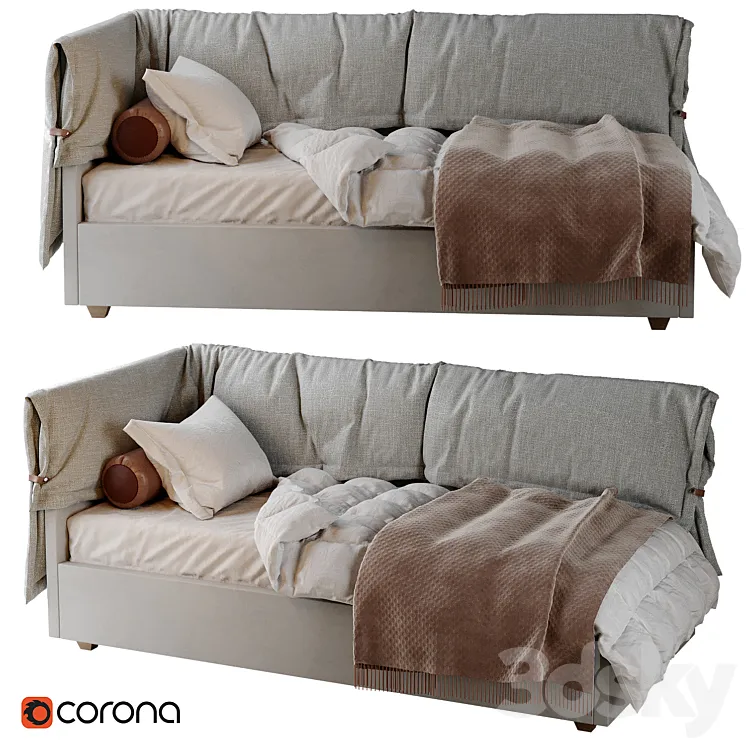 Robbi bed 3D Model Free