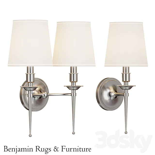Robert Abbey Cedric 1-Light. 2-Light Wall Sconce.2 3DModel