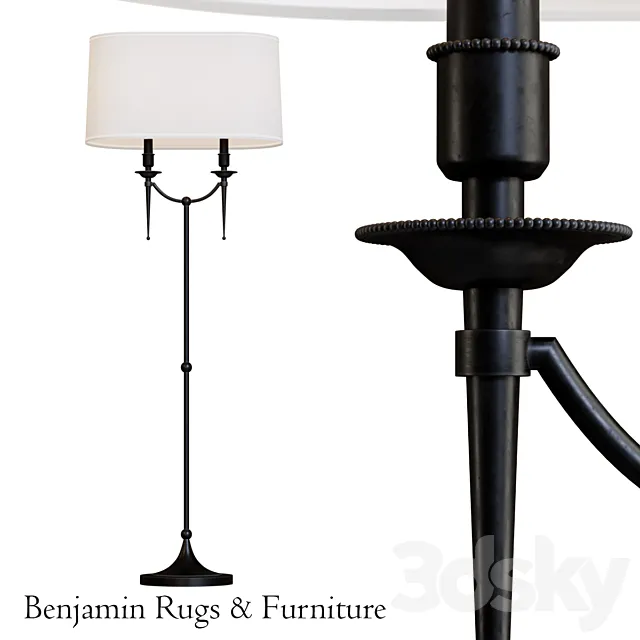 Robert Abbey Cedric Floor Lamp.1 3DModel