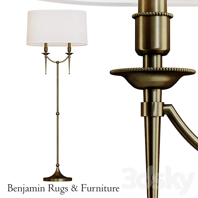 Robert Abbey Cedric Floor Lamp.3 3D Model