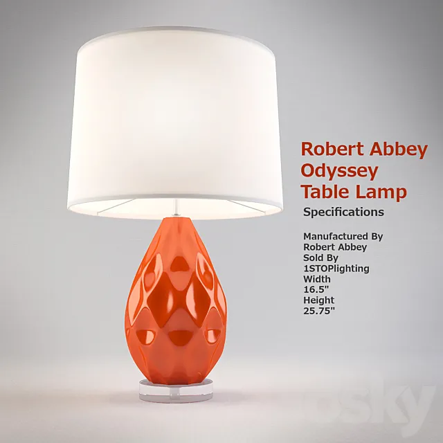 Robert Abbey Odyssey Table Lamp 3DModel