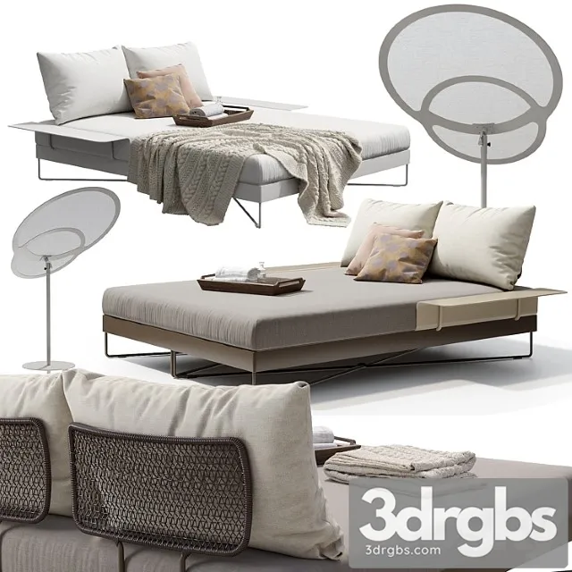 Roberti coral reef 9805 day-bed 2 3D Model Free