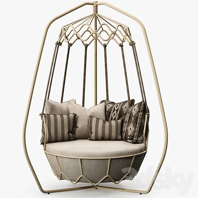 Roberti Rattan - Gravity swing sofa 3D Model