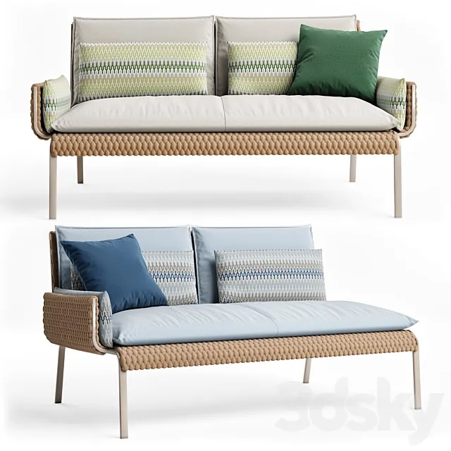 Roberti Rattan Key West 2 SEATED 3D Model