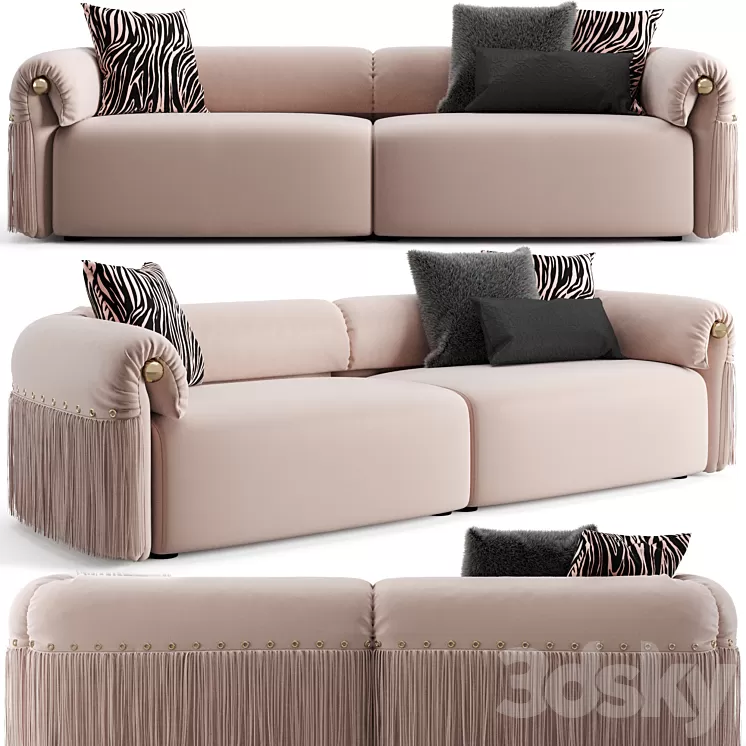 Roberto Cavalli Malawi Sofa 3D Model Free