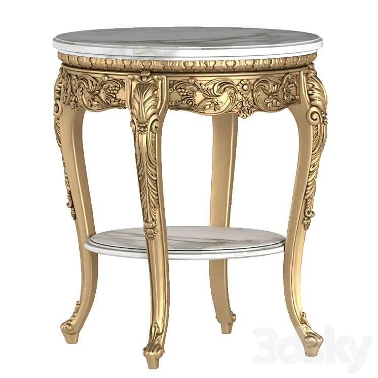 Roberto Giovannini coffee table. CLASSICAL ROUND SIDE TABLE 3D Model Free Download
