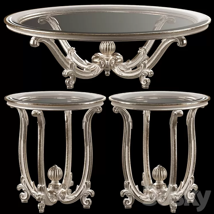 roberto giovannini coffee tables art 1284 3D Model Free
