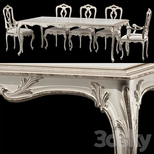 roberto giovannini dining table and chair ART 1341KPP and ART 193 Free Download