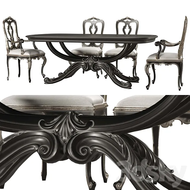 roberto giovannini dining table and chair art1231g and art 193 Free Download