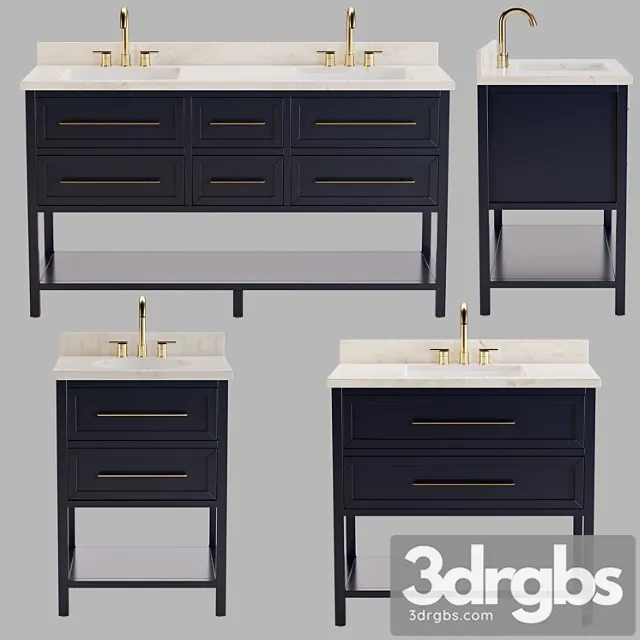 Robertson Mahogany Console 3D Model Free