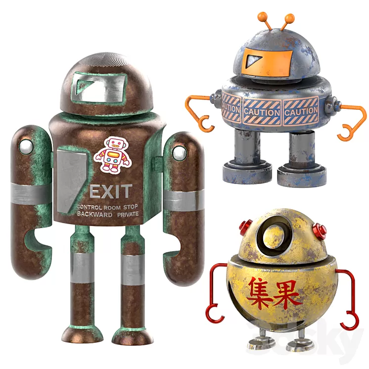 robot collection vol 06 3D Model Free