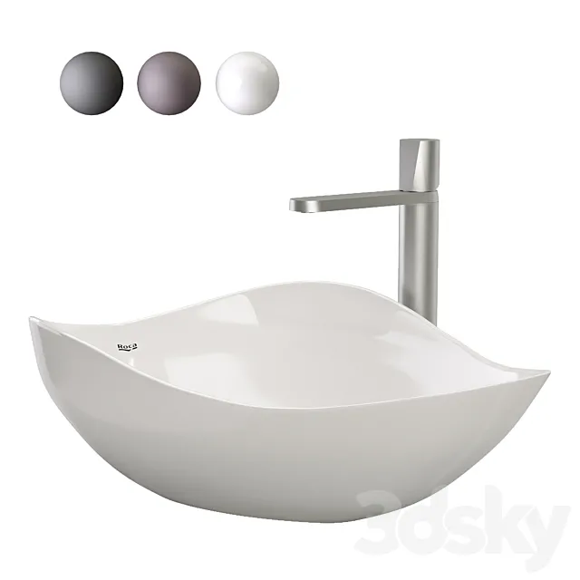 Roca Ohtake washbasin 3D Model