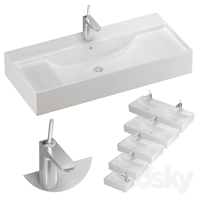 ROCA ONA washbasin set 01 3D Model