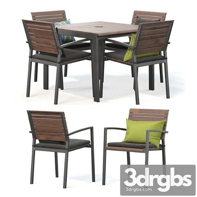 Rocha ii dining set 2 3D Model Free