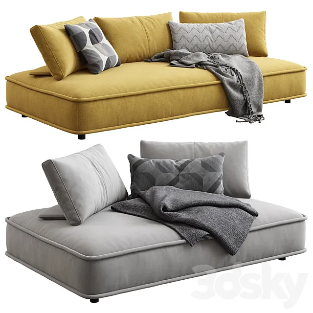 Roche Bobois _ Escapade Large Sofa 3D Model