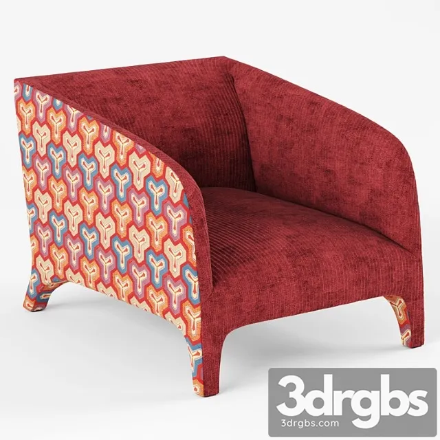 Roche Bobois Arcade Armchair 3D Model Free