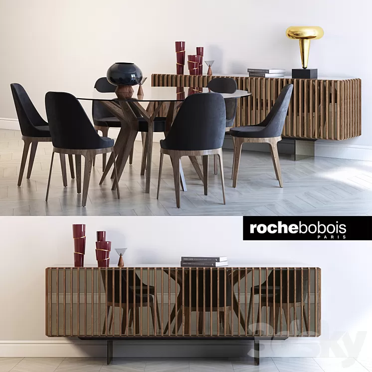 Roche bobois ASTER TOURNICOTI PALIS SIDEBOARD AIRE SUSPENSION 3D Model