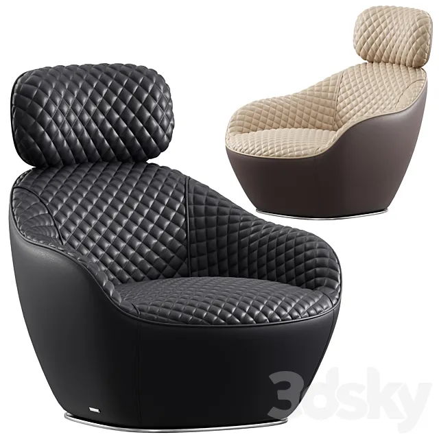 Roche Bobois Bergamote armchair 3DModel