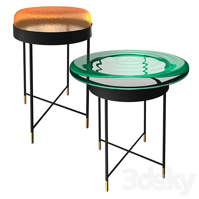 Roche Bobois Bilboquet Pedestal Table 3D Model