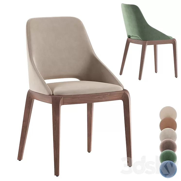 Roche bobois brio stool 3D Model Free