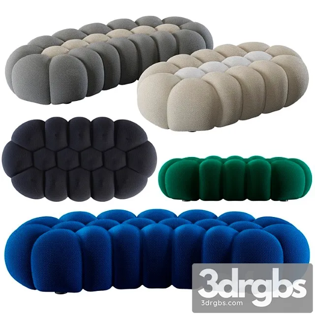 Roche bobois bubble ottomans 2 3D Model Free
