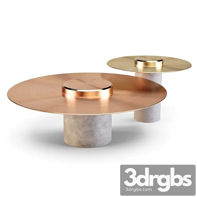 Roche Bobois Canotier Coffe And Side Tables 3D Model Free