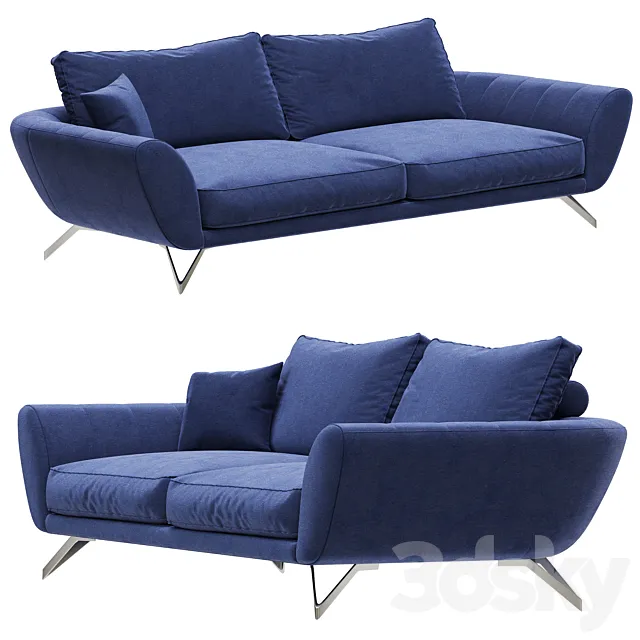 Roche Bobois CARACTERE Large 3-seat sofa 3D Model