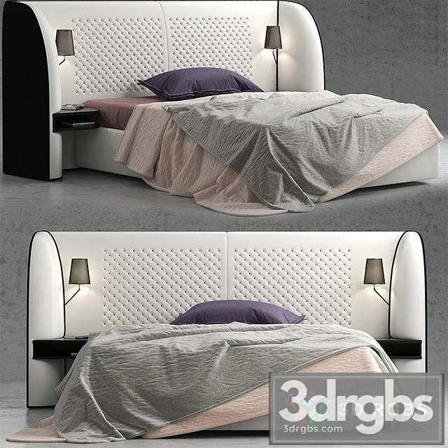 Roche Bobois Cherche Midi Bed 3D Model Free