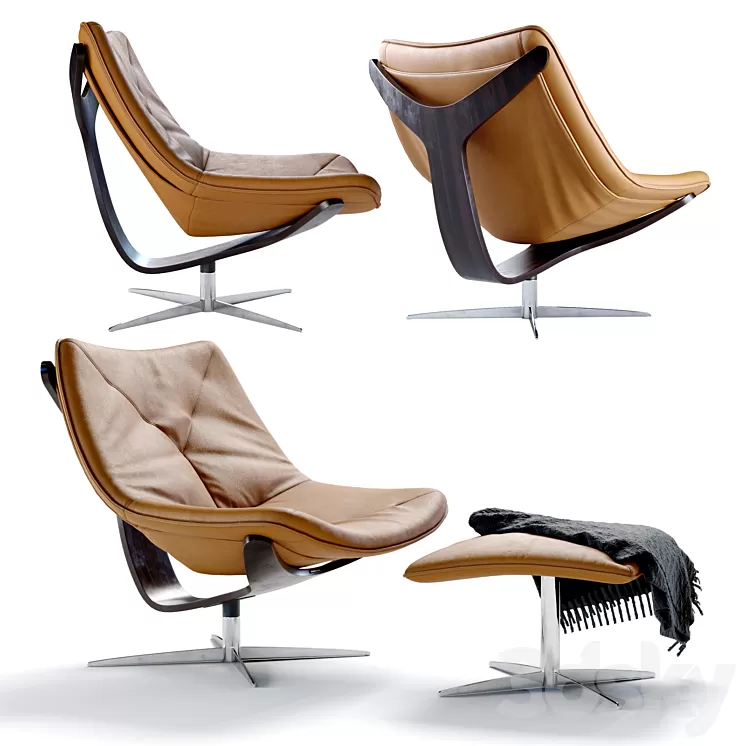 Roche Bobois Dolphin Armchair 3D Model