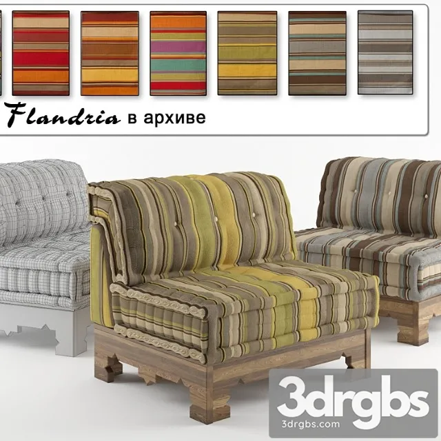 Roche Bobois Flandria 3D Model Free