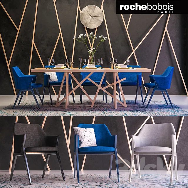 Roche bobois furniture set 3DModel