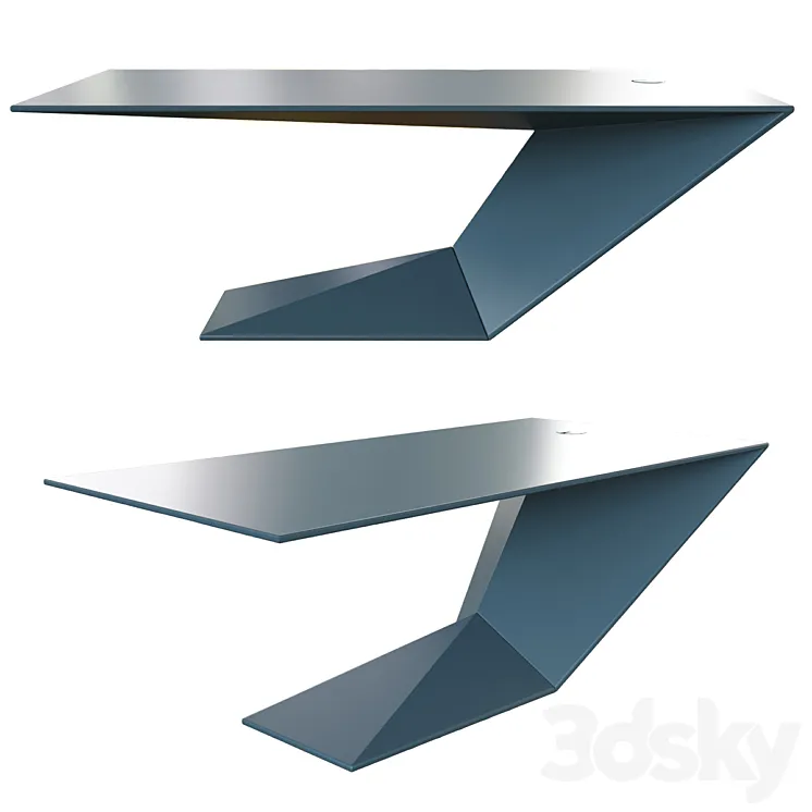 Roche Bobois Furtif Large Desk 3D Model Free