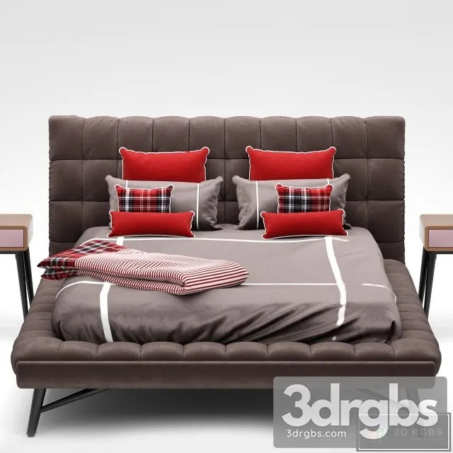 Roche Bobois Lit Bed 3D Model Free