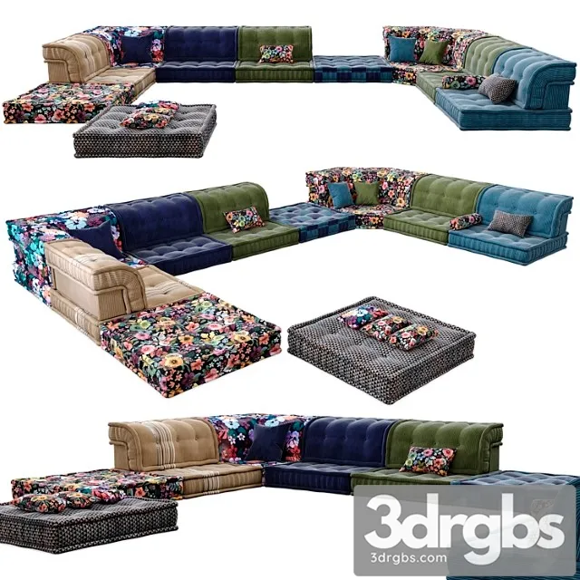 Roche bobois mah jong sofa 2 3D Model Free
